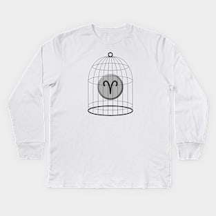 Aries Stellazzio In a Cage Kids Long Sleeve T-Shirt